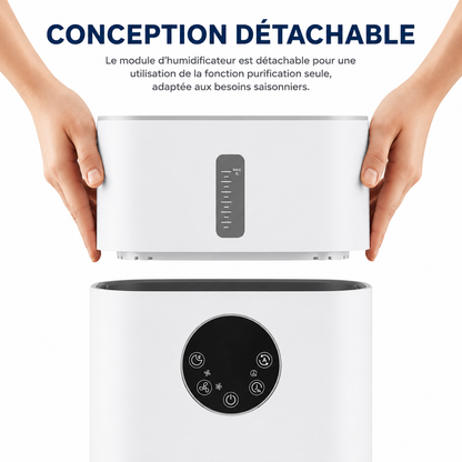 Purificateur et Humidificateur d'Air 2-en-1