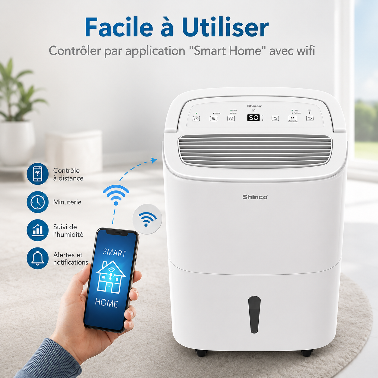 Déshumidificateur Électrique Connectée